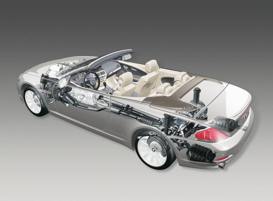 Схема BMW 6-Series Convertible (E64) 2004 года  (фото 15 из 21)